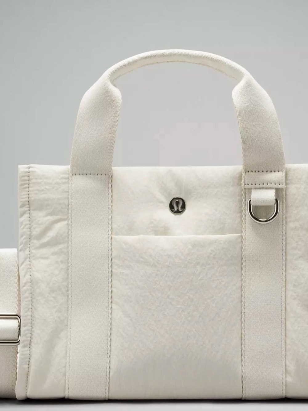 lululemon athletica Cream Structured Tote with Front Pocket